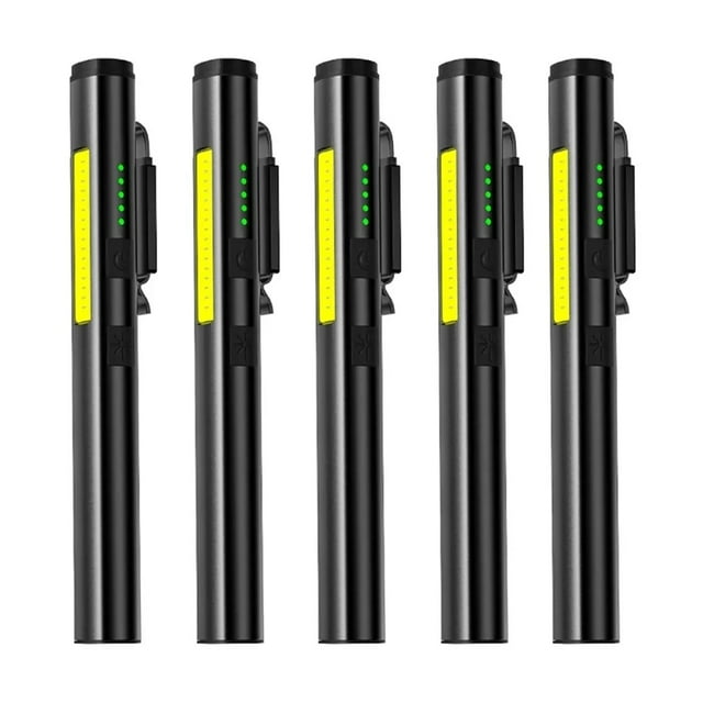 From Xiao Bei strict selection Mini 4in1 USB Rechargeable LED Flashlights Portable Pocket Pen Clip light for Work Emergency Outdoors Waterproof Lantern Magnet