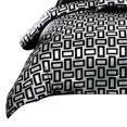 thumbnail image 2 of Benjara BM225175 Polyester Comforter Set with Geometric Print, Gray & Black - King Size - 6 Piece, 2 of 2