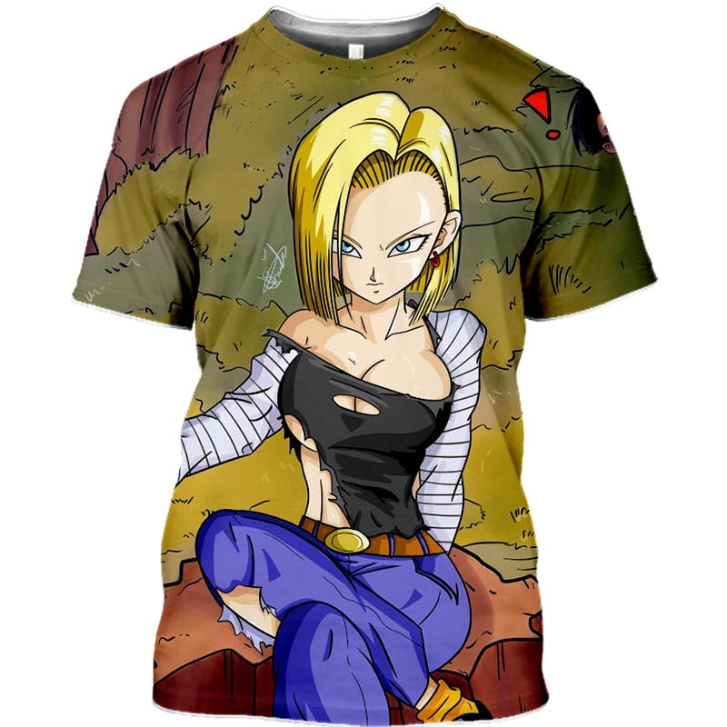 Camiseta Dragon Ball Android 18 , Goku-Anime Super Clásica | Walmart en ...