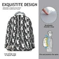 thumbnail image 3 of Rustic Deer Print Student School Backpack for Student Hunting Forest Buck Head Woodland Animal Pattern Vintage Art Aesthetic Bookbag, 3 of 6