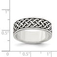 thumbnail image 2 of 925 Sterling Silver Weave Design Ring Size 10, 2 of 6