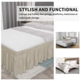 thumbnail image 4 of Falda de Cama Easy-Going para Cama Individual/Doble con Caída de 56 cm Beige, 4 of 7