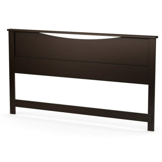 South Shore Step One King Panel Headboard in Espresso