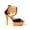 Orange, variant on Ellie Shoes E-609-Adore 6 Neon Neon Womens Stiletto with Elastic Straps Blacklight sensitive Yellow / 5