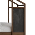 thumbnail image 5 of Castle Place Mid-Century Wooden Canopy Bed, Walnut, 5 of 14