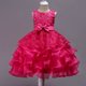 thumbnail image 2 of Versión de vestido con volantes para niños grandes Vestido con lazo para niños 582 Adecuado para varias alturas, 2 of 6
