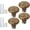 Brown, variant on Minzimin 4pcs Ceramic Knobs, Vintage Kitchen Cabinet Knobs | Retro Ceramic Dresser Knobs, Decorative Drawer Pull, For Closet Cupboard Furniture Door
