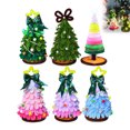 thumbnail image 2 of DIY Christmas Tree Decoration Kit with Lights, Chenille Craft Set for Kids and Holiday Projects, 2 of 9