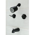 thumbnail image 2 of Kingston Brass KB8240NFL NuWave French Tub and Shower Faucet, Matte Black, 2 of 3