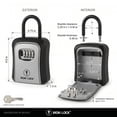 Key Lock Box Labels Walmart Iron Lock Medium Waterproof Key Lock Box with 4-Digit ...