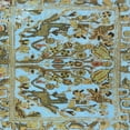 thumbnail image 1 of Ahgly Company Indoor Square Traditional Blue Green Animal Area Rugs, 6' Square, 1 of 6