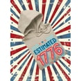 thumbnail image 3 of Estimated 1776 Cartoon Banner Hoodie Women -Image by Shutterstock, Female x-Large, 3 of 4