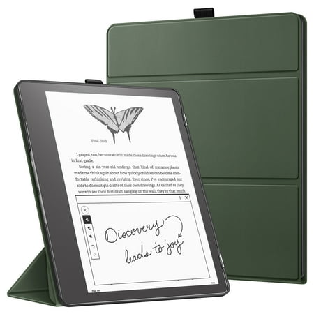 Fintie Trifold Case for Kindle Scribe (2022 Released) 10.2 Inch, Ultra Lightweight Slim Shell Stand Cover with Auto Sleep/Wake, Alpine Green