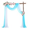 thumbnail image 1 of Chiffon Drapery Tulle Curtain Outdoor Wedding Arch Background Halloween Party Photo Photography, 1 of 21