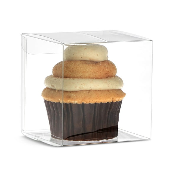 Juvale Clear Favor Boxes - 50-Pack 3 x 3 x 3 in Transparent Plastic Square - Clear Dessert & Treat Containers for S’mores & Packaging