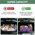 thumbnail image 3 of Collapsible Car Trunk Organizer with Handles 600D Oxford for Car Kitchen and Home Storage, Purple Light 13× 10.2×10.8inch, 3 of 6