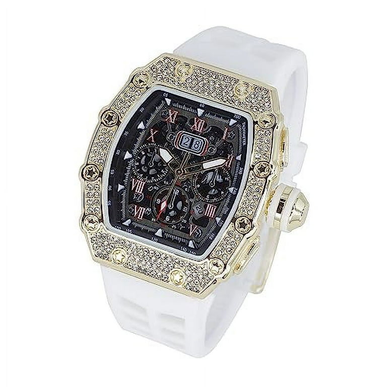 Richard mille 2024 iced out watch