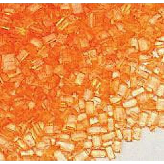 Sprinkle Deco Orange Edible Cake Cupcake Cookie Decoration Coarse Texture Glitter Sugar Crystals 6oz