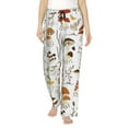 thumbnail image 2 of Goofa Mushrooms And Butterflies Printed Soft Pajama Pants for Women, Wide Leg Comfy Casual Lounge Yoga Pants-Large, 2 of 9