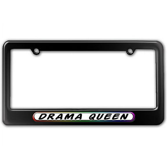 Drama Queen - Rainbows - Gay Lesbian License Plate Frame