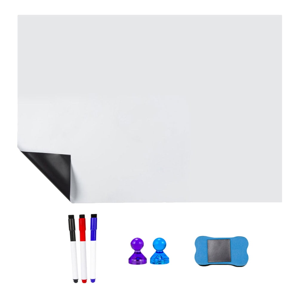 1 Ensemble de Tableau Effaçable à Sec Magnétique pour Réfrigérateur Tableau Blanc Aimant Planification Tableau Blanc