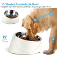 thumbnail image 2 of Cuenco de acero inoxidable inclinado Uppetly 15 GRADOS para perros, 2 of 7