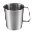 thumbnail image 1 of Vaso medidor, actualizado, 2 balanzas de medición, incluida la báscula L, balanza de onzas, vasija medidora de acero inoxidable con marcado, 16 onzas, 500 ml, 1 of 5