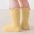 thumbnail image 5 of RFQWOVSR Baby Cotton Ruffle Crew Socks in Solid Colors, 5 of 6