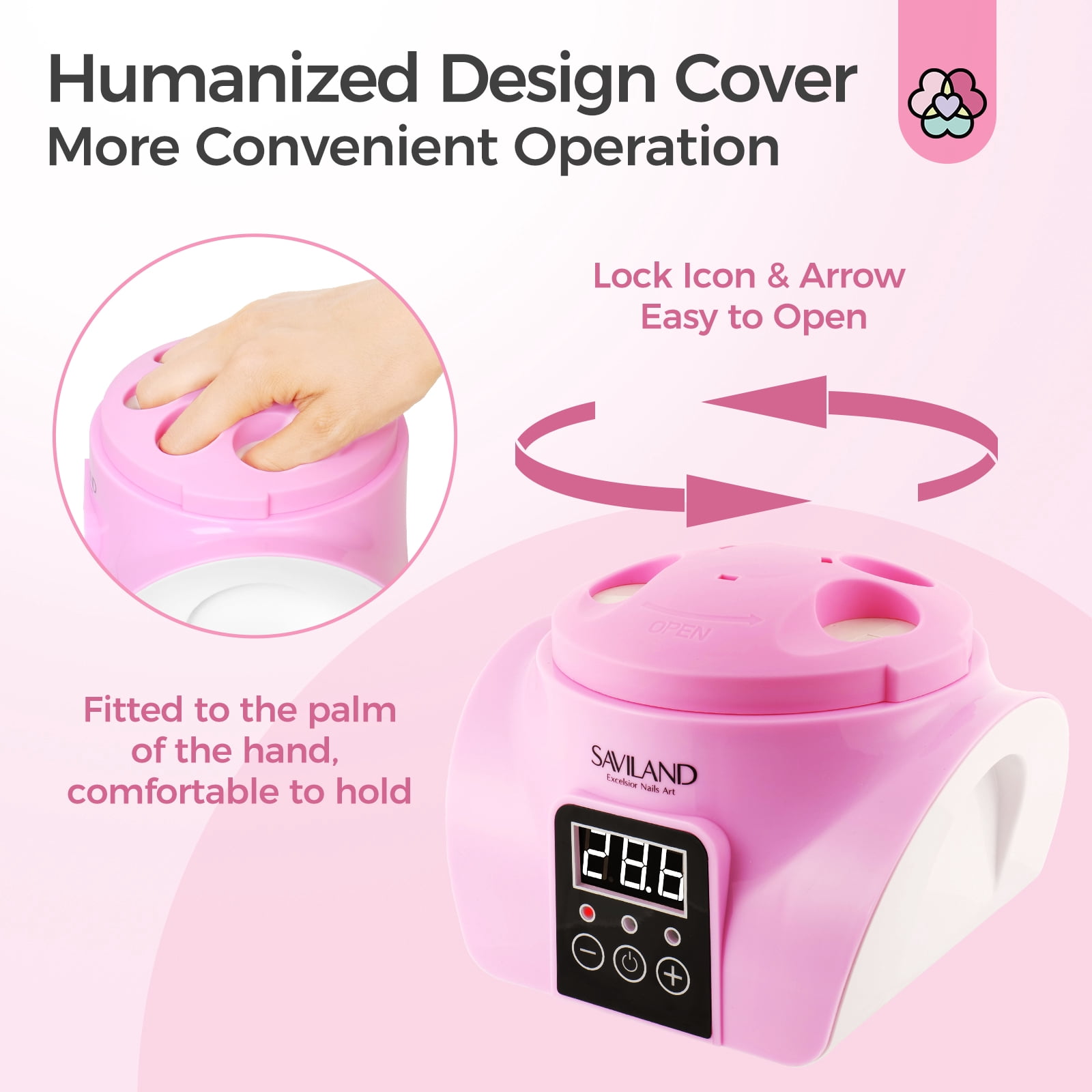 SAVILAND Fast Steam Nail Polish Remover Machine: Smart Steam Gel Polish Remover Gel Nail Polish Remover Machine Portable Temp Control Gel Removal Nail Tools Nail Scraper Nail File Buffer