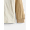 thumbnail image 3 of Wonder Nation Little Boys Colorblock Rugby Polo Shirt with Long Sleeves, Sizes 4-10, 3 of 3