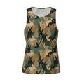 thumbnail image 4 of Gaeub Camouflage Rabbit Men's Athletic Tank Top, Workout Sleeveless Shirts, Running Tank Tops for Gym, Running, Training - 4X-Large, 4 of 9