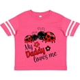 thumbnail image 3 of Inktastic My Daddy Loves Me with Cute Ladybugs Boys or Girls Toddler T-Shirt, 3 of 5