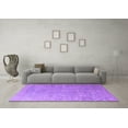 thumbnail image 3 of Ahgly Company Indoor Square Persian Purple Bohemian Area Rugs, 4' Square, 3 of 4