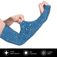 thumbnail image 3 of Goofa Blue Star Print Pattern UV Sun Protection Arm Sleeves, UPF 50 Sports Cooling Arm Compression Sleeves for Men Women Teenager, 3 of 8