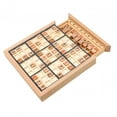 thumbnail image 3 of Juego de mesa de sudoku de madera, rompecabezas, juego de mesa, juego familiar, rompecabezas educativo Negro, 3 of 9