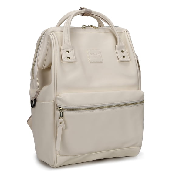 Kah&Kee Leather Backpack for Women and Men 15-inch Laptop Bag | Teacher Professional, Diaper Bag Backpack, Ideal for Work, School, Nurse, College & T