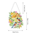 thumbnail image 2 of LILELIS DIY Art Painting Wreath Kits Special Shaped Rhinestone Art Window Pendants Home Garden Wall Hanging Kits Double Pattern ( Side Point Garland en Chandelier Party, 2 of 3