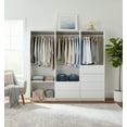 thumbnail image 5 of Prosper White Freestanding Walk in Wood Closet System, 5 of 14