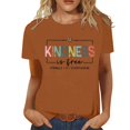 thumbnail image 2 of Kindness Graphic Tees for Women 2026 Summer Casual Short Sleeve Crewneck T Shirts, 2 of 5