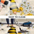 thumbnail image 5 of Daisy Floral Outdoor Rug for Patio/Deck/Porch, Non-Slip Large Area Rug 5 x 7 Ft, Retro Watercolor Bee Gnomes Flowers Indoor Outdoor Rugs Washable Area Rugs, Reversible Camping Rug Carpet Runner, 5 of 8