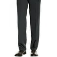 thumbnail image 5 of Salvatore Exte Men's Suit Modern Two Button Jacket Flat Front Pants Striped Dark Gray, 5 of 6