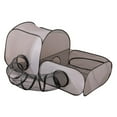 thumbnail image 4 of Túnel para gatos 2 en 1, plegable, portátil, centro de juegos interactivo de malla transpirable L, 4 of 8