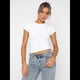 thumbnail image 4 of Camisetas Básicas para Mujer, Top Corto Ajustado de Corta, Camisetas Ajustadas para Salir, Ropa de Verano, Tops. M, 4 of 9