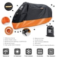 thumbnail image 2 of Funda para moto XYZCTEM, impermeable para todas las estaciones, hasta 108 pulgadas, 2 of 6