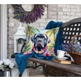 thumbnail image 4 of Neapolitan Mastiff Luau Throw Pillow 18 in x 18 in, 4 of 5
