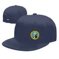 thumbnail image 7 of DouZhe Flat Brim Cap Snapback Hat, Washington State Emblem Flag Prints Adjustable Blue Adult Baseball Cap, 7 of 7