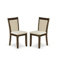 thumbnail image 3 of East West Furniture 5-Piece Dining Room Set in Antique Walnut/Light Beige, 3 of 5