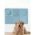 thumbnail image 1 of 1pc Silicone Suction Anti-Flip 6 Grid Pet Slow Feeding Mat For Small-Medium Sized Cats And Dogs, 1 of 4