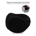 thumbnail image 5 of PULLIMORE Winter Earmuffs for Women Men Foldable Warm Ear Muffs Cable Knit Fleece Ear Warmer (Coffee), 5 of 8