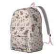 thumbnail image 2 of Funny Cat Print Backpack for College Students, Waterproof and Spacious Pet Lover’s Laptop Bag with Cute Paw Details, 2 of 5